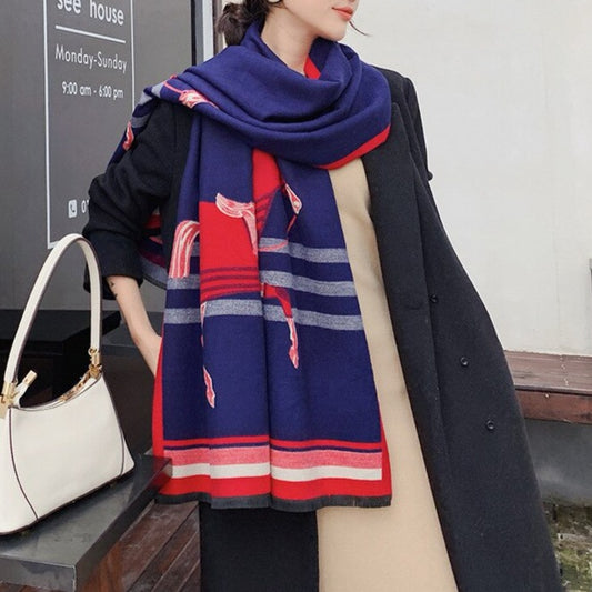 Thais Pashmina Scarf Blue